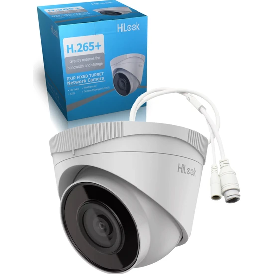 Hilook IPC-T220H-F 2MP, 2.8mm Lens, H265+, 30MT Gece Görüşü, Poe, Dome Ip Kamera