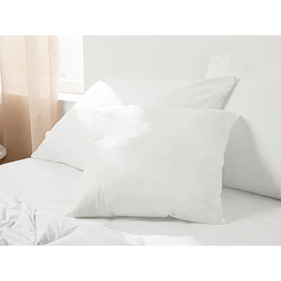 English Home Silikonlu Kirlent Yastık 45x45 Cm Beyaz