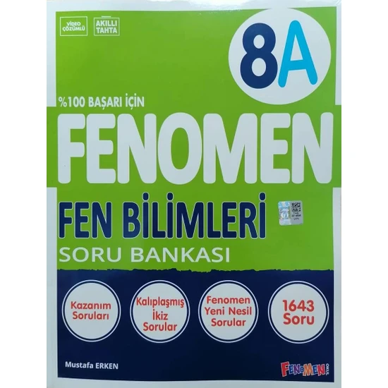 Fenomen Okul Yayınları 8.Sınıf LGS Yeni Baskı Fen Bilimleri - A Soru Bankası