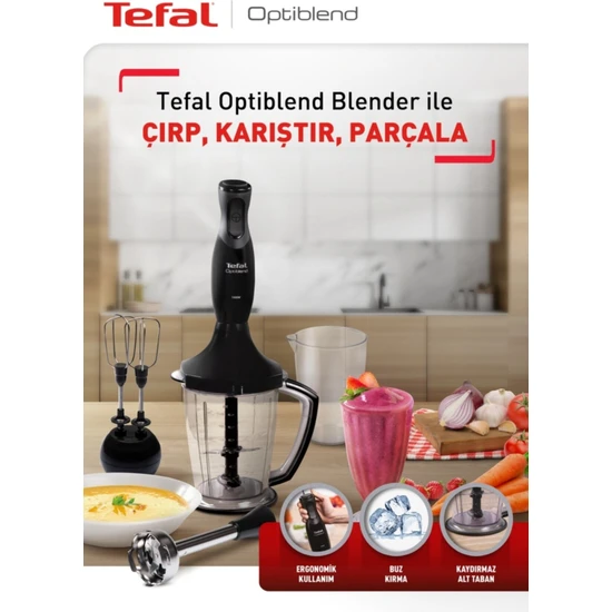 Tefal HB1748TR Optiblend 1000 Watt 1,5 Lt El Blender