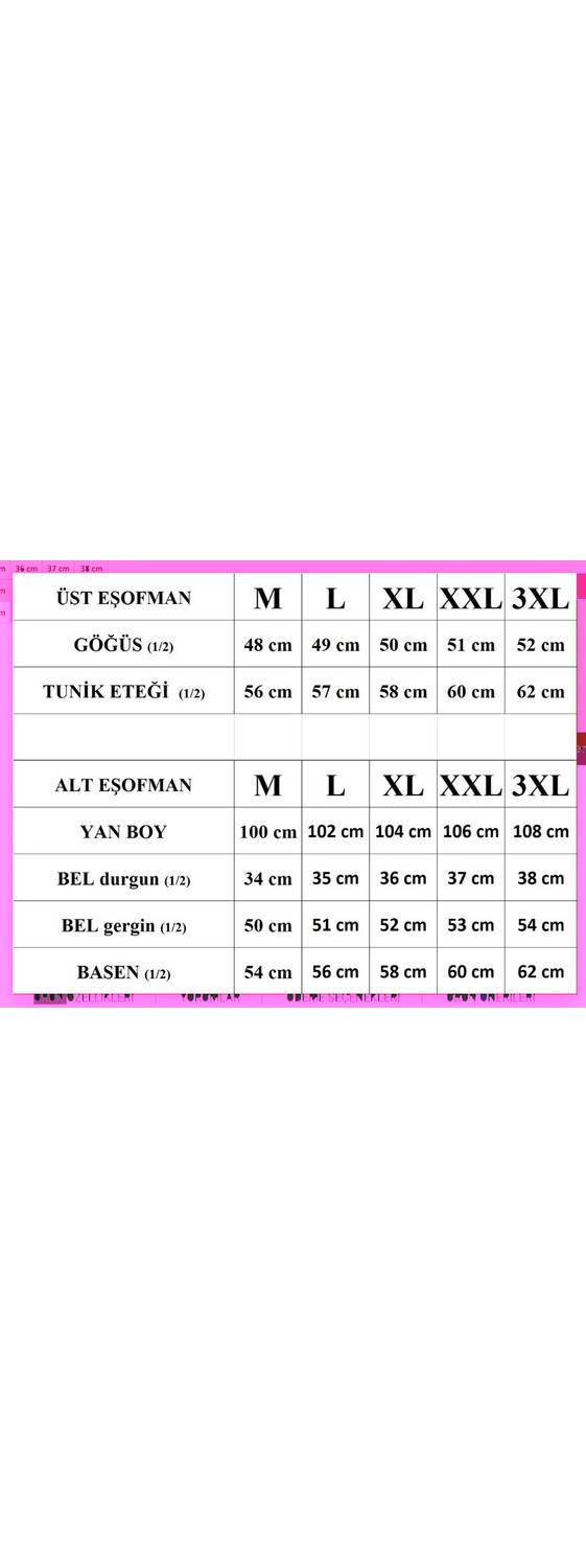 Fantasy Bayan Kapşonlu Micropoly Tunik Pembe Eşofman TAKIM(522) görsel 7