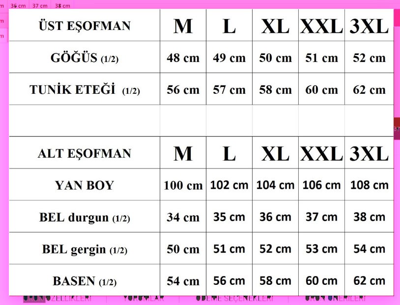 Fantasy Bayan Kapşonlu Micropoly Tunik Pembe Eşofman TAKIM(522) görsel 4