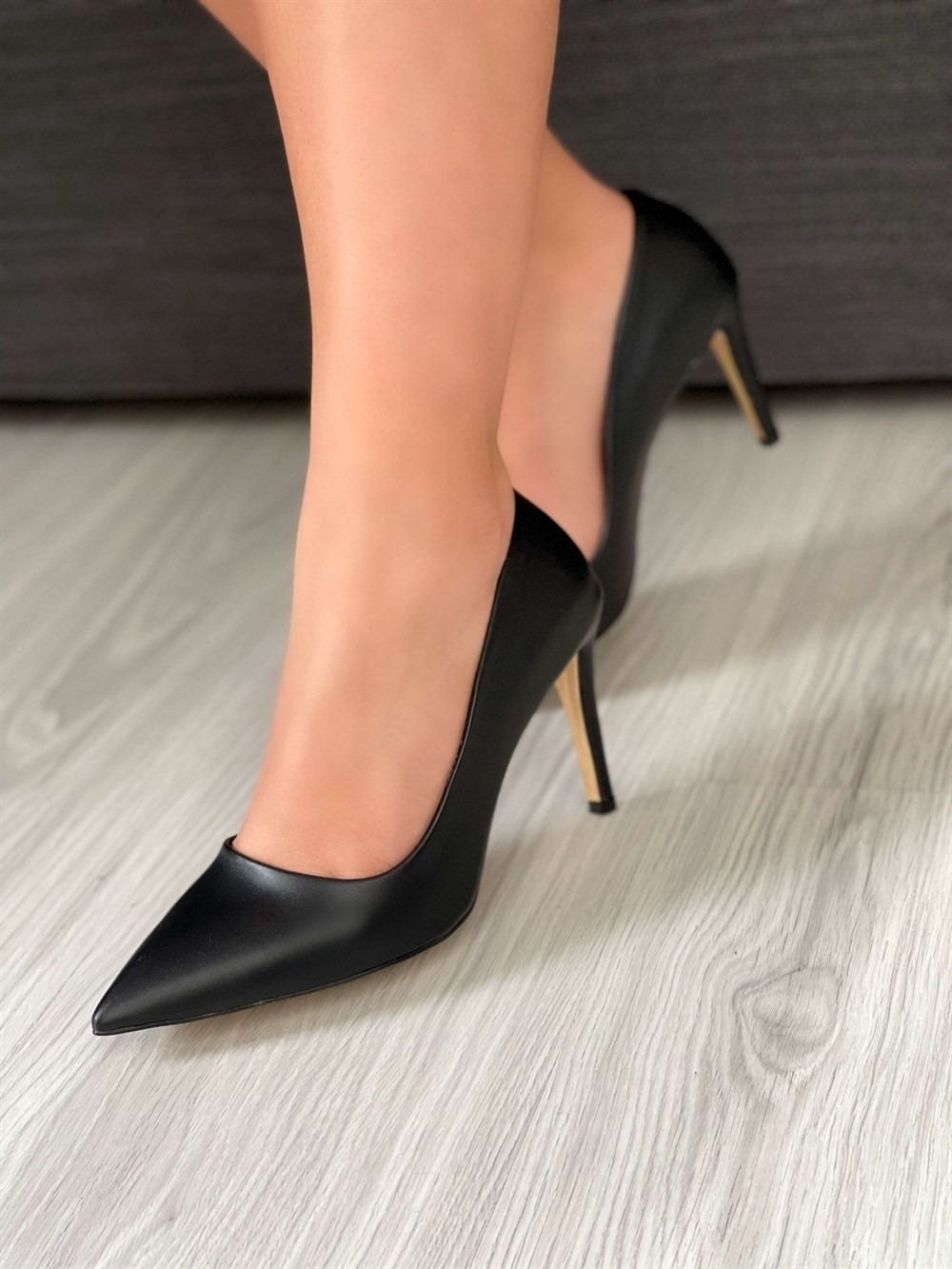 Nish Exclusive 4292 Kadın Hakiki Deri Klasik Stiletto görsel 6