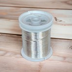 Gürbüz 0.60 mm Gümüş Renkli  ( 30 gr - 12 Metre )  Takı , Gelin , Çiçek , Filografi Teli
