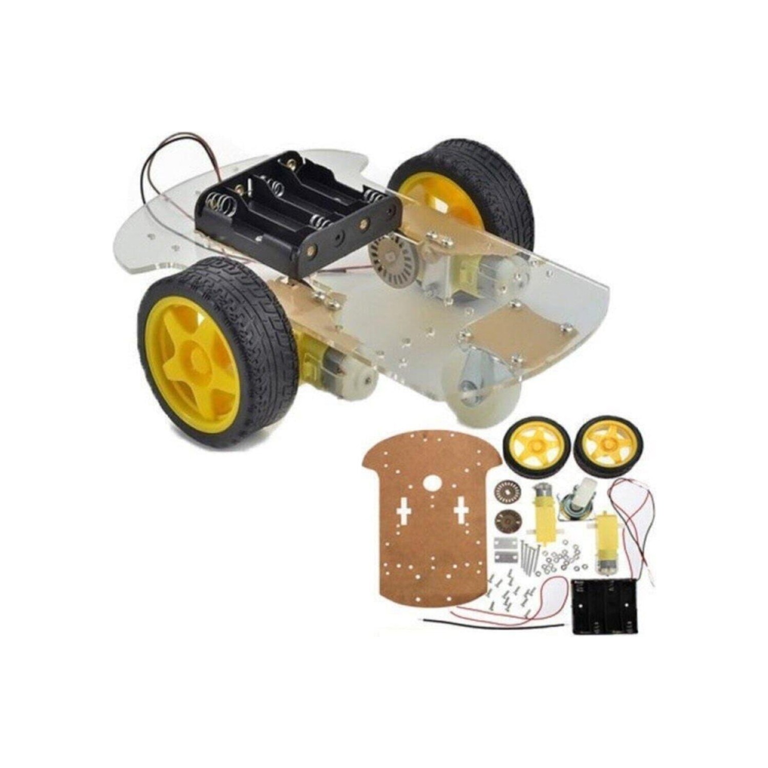 Arduino 2WD Araç Şase Kiti Robot Araba Kiti 2WD Robot Kit Fiyatı