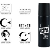 Airbrush Tattoo Azeri Türk Tasarımları Spray Tattoo Geçici Sprey Dövme Seti