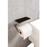 Zift Unique Paslanmaz Çelik Tuvalet Kağıdı Askısı-Raflı ve Kendinden Yapışkanlı Tuvalet Kağıdı Wc Kağıt Asacağı