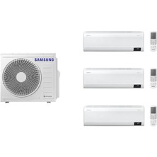 Samsung Windfree 9+9+24 BTU/h Iç Üniteli 8 Kw Dış Üniteli A++ 24000 BTU Multi Inverter Duvar Tipi Klima