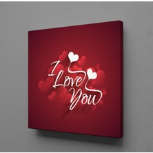 Technopa BEYAZ KIRMIZI KALPLER KANVAS TABLO - 180x180cm