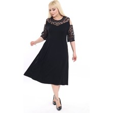 Modayız Büyük Beden Rahat Abiye Elbise 17D-2381