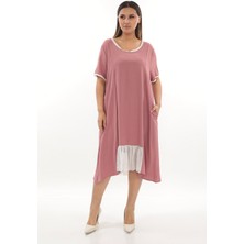 Modayız Cepli Yazlık Beden Elbise F10-2370