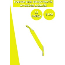 Dopar Lucky Yassı Esnek Pratik Elastik Ayakkabı Bağcık 1 Çift 12 Parça