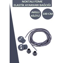 Dopar Lucky Akıllı Kilitli Elastik Noktalı Ayakkabı Bağcık 100 cm