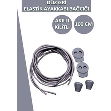 Dopar Lucky Akıllı Kilitli Elastik Düz Ayakkabı Bağcık 100 cm