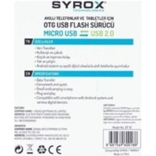 Syrox DT12 USB Den Micro Dönüştürücü / Otg SYX-DT12