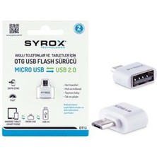 Syrox DT12 Micro USB Flash Dönüştürücü