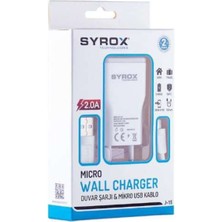 THEBK 2.0A (Micro) USB Şarj Cihazı Syrox SYX-J15