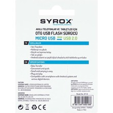 Syrox DT12 Micro USB Flash Dönüştürücü