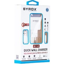 Epavm (Micro) 3.0A Hızlı Şarj Cihazı Syrox Q30