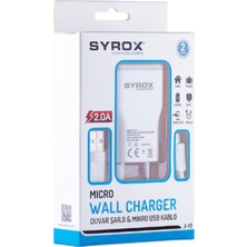2.0A (Micro) USB Şarj Cihazı Syrox SYX-J15