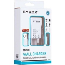 lodose Syrox J14 Micro USB Şarj Cihazı 1.0 A