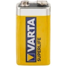Varta 2022 9V Superlife Entegre Pil Yüksek Performans ve Uzun Ömürlü Kullanım İçin