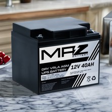 Maz Akü 12 Volt 40 Amper (Ah) Kuru Agm Vrla Akü (Yeni Üretim)