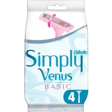 Simply Venus 3 Basic Tıraş Makinesi + 3 Yedek Tıraş Bıçağı 7702018456758