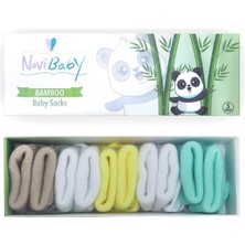 Novibaby 5'li Bambu Yenidoğan Bebek Çorap I Summer I Kız Erkek Bebek Çorabı