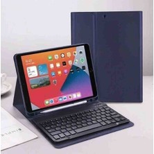 CoverCenter Aksesuar Dünyası Apple iPad 10. Nesil 10.9 A2696 A2757 A2777 Uyumlu  Bluetooth Özellikli Kalem Bölmeli Klavyeli Tablet Kılıfı