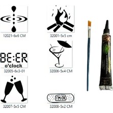 Airbrush Tattoo Summer Tasarımlar Hint Kınalı Geçici Dövme Yapma Seti