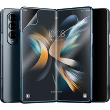 Cep Case Samsung Galaxy Z Fold 4 Ekran Koruyucu Hizalama Aparatlı Tak Yapıştır Easy App Tam Koruma