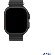 Winex Watch G900 Pro 2024 Android İos HarmonyOs Uyumlu Akıllı Saat Siyah