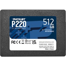 Patriot P220 512GB 550-500MB Sata3 SSD