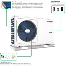 Arçelik R32 AHP-MM14 14 Kw A+++ 14000 BTU Monoblok Inverter Isı Pompası