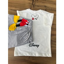 Orca Kids Fashion Mickey Mause Baskılı Şortlu Takım