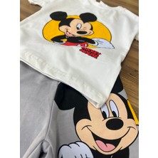 Orca Kids Fashion Mickey Mause Baskılı Şortlu Takım