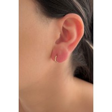 Fiyonk Kuyumculuk 14 Ayar Altın Mini Halka Küpe