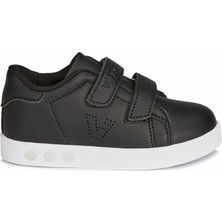 Vicco Oyo Işıklı Unisex Çocuk Siyah/Beyaz Sneaker