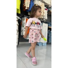 Orca Kids Fashion Pembe Minnie Şortlu Takım