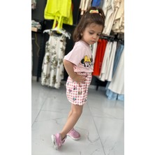 Orca Kids Fashion Pembe Minnie Şortlu Takım