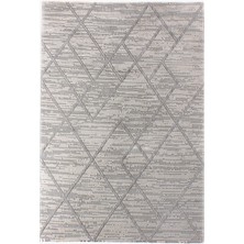 Konfor Halı Motto 4587 Gri Yumuşak Dokulu Salon Mutfak Koridor Oturma Odası Yolluk Halı Makine Halısı