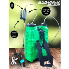 Anadolu Strong 16 Litre Sırt Tipi Akülü Ilaçlama Makinesi Powerbank Ile Sınırsız Kullanım