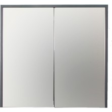 Sözcan Group Aras Aynalı Üst Dolap Antrasit Atlantik Çam 80X75X15 cm