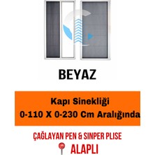 ÇAĞLAYAN İNŞAAT Pileli Plise Sürgülü Akordiyon Katlanır Kapı Sinekliği (plastik Kapı&Pencere-çelik Kapı)