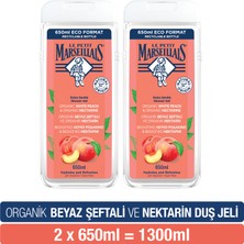 Le Petit Marseillais Duş Jeli Beyaz Şeftali & Nektarin 650 ml x 2