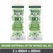 Le Petit Marseillais BIO Organik Sertifikalı Zeytin Yaprağı Duş Jeli 400 ml x 2 Adet