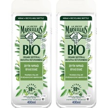 Le Petit Marseillais BIO Organik Sertifikalı Zeytin Yaprağı Duş Jeli 400 ml x 2 Adet