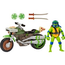 Tmnt Araçlar ve Figürler Ninja Kick Cycle With Leonardo 83430