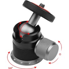 Lonni Dslr LED Işıkları Için 1/4 "vida 360 ° Panı Ileı (Yurt Dışından)